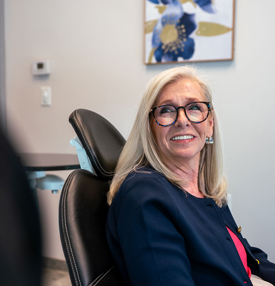 Patient SMiling at doctor